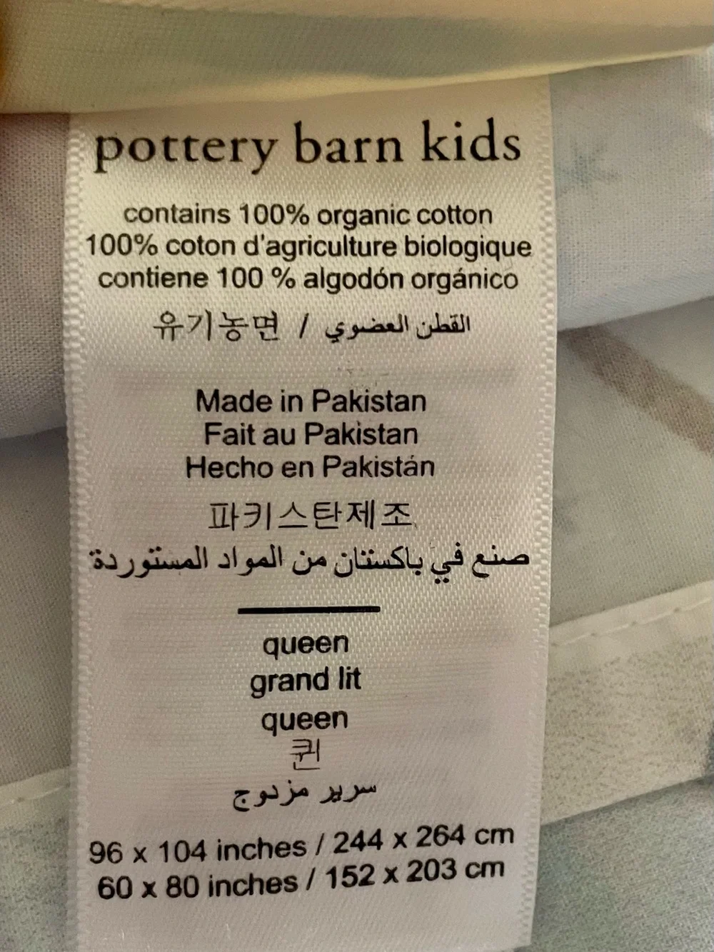 Pottery Barn Kids Celeste Fairy Print Queen Sheet Set